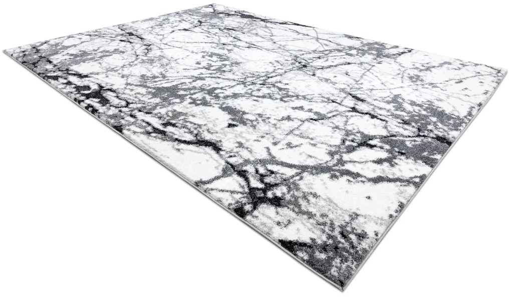 Tappeto moderno COZY 8871 Marble, Marmo - Structural due livelli di pile grigio