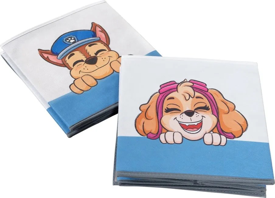 Set di organizer per giochi da bambino in tessuto 2 pz 27x27x27 cm Paw Patrol – Roba