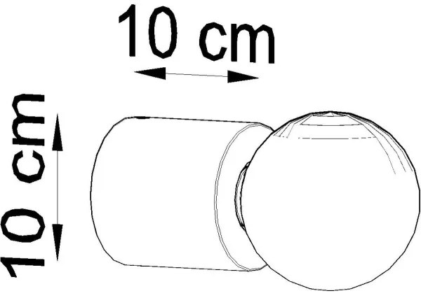 Applique SALGADO 1xE27/60W/230V calcestruzzo