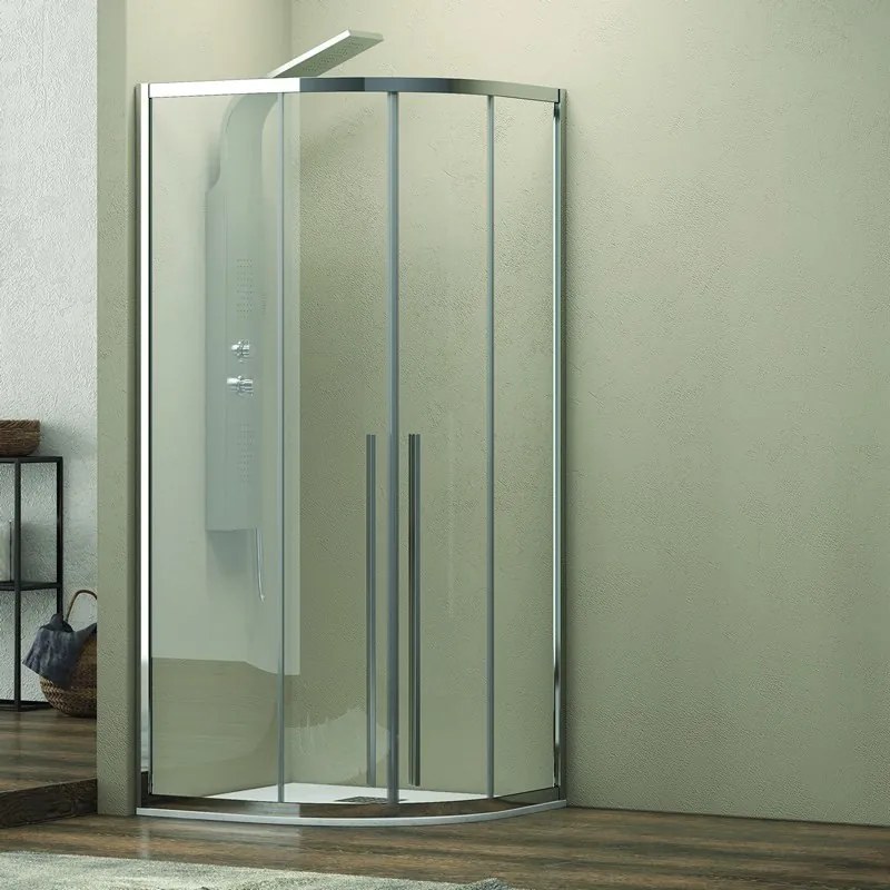 Box doccia circolare 90x90 vetro 8mm anticalcare KE2000 - KAMALU