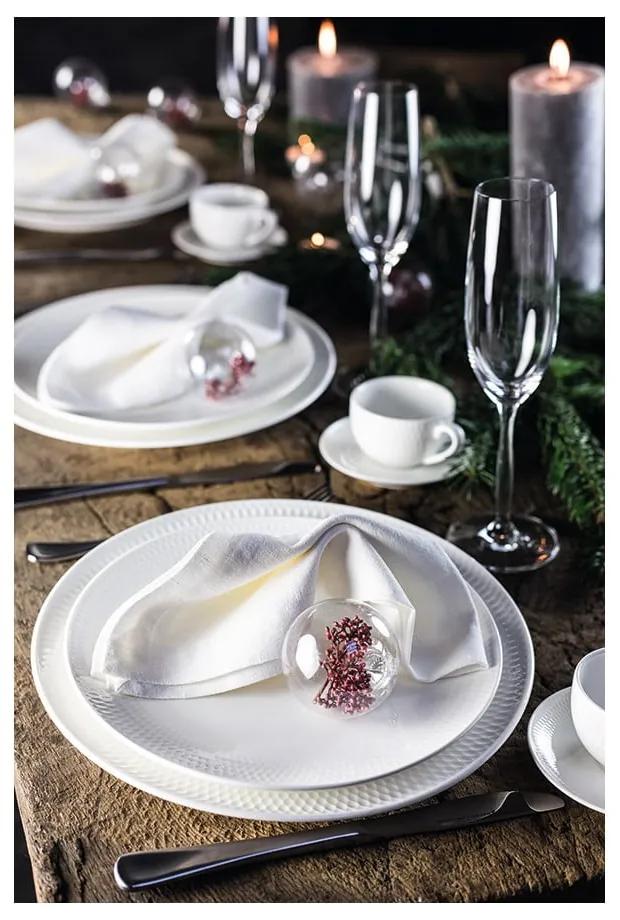 Piatto da dessert in porcellana bianca Diamonds, ø 15 cm - Maxwell &amp; Williams