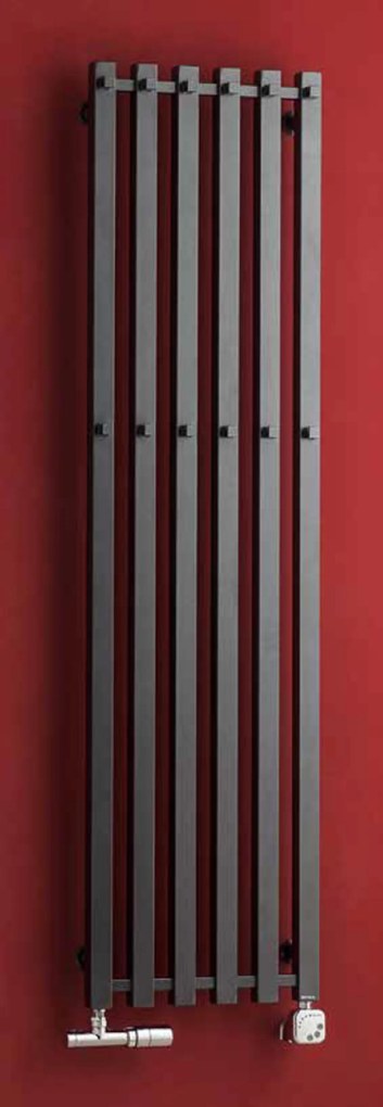 P.M.H. Pluto radiatore da bagno decorativo 150x38.5 cm nero P2B/6