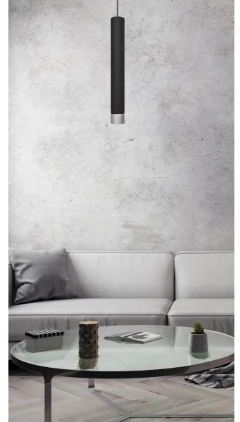 LED Lampadario a sospensione con filo TUBA 1xGU10/4,8W/230V