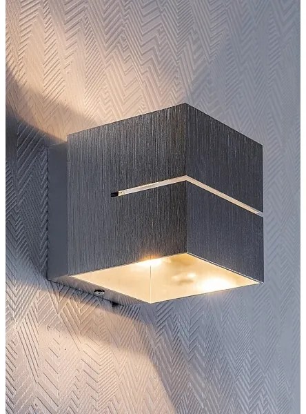 Rabalux 7019 - Applique KAUNAS 1xG9/10W/230V grigio