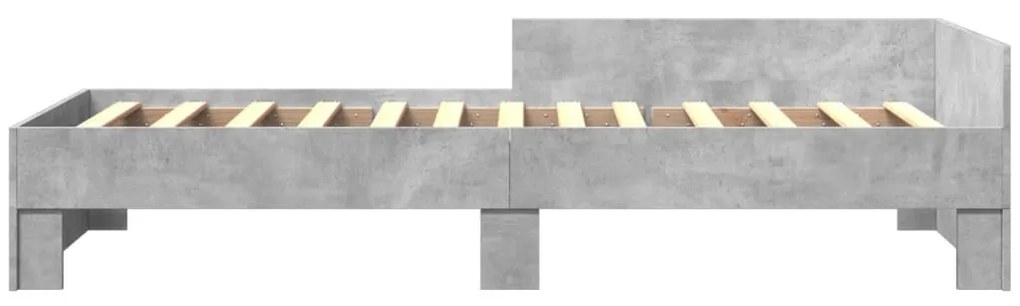 Giroletto grigio cemento 90x200 cm in legno multistrato