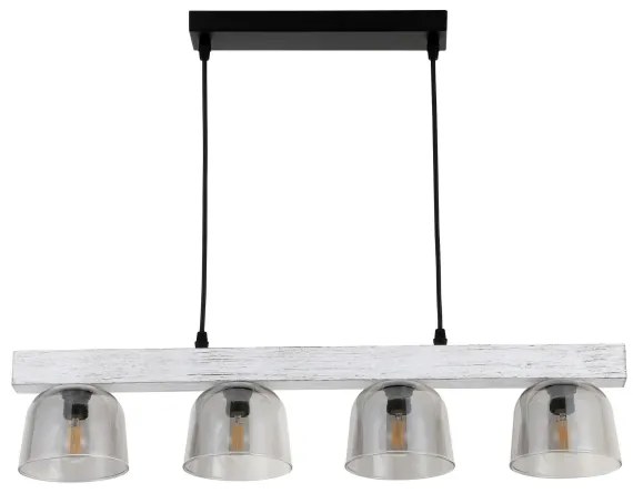 Rabalux 3120 - Lampadario su corda CARDAMON 4xE14/40W/230V
