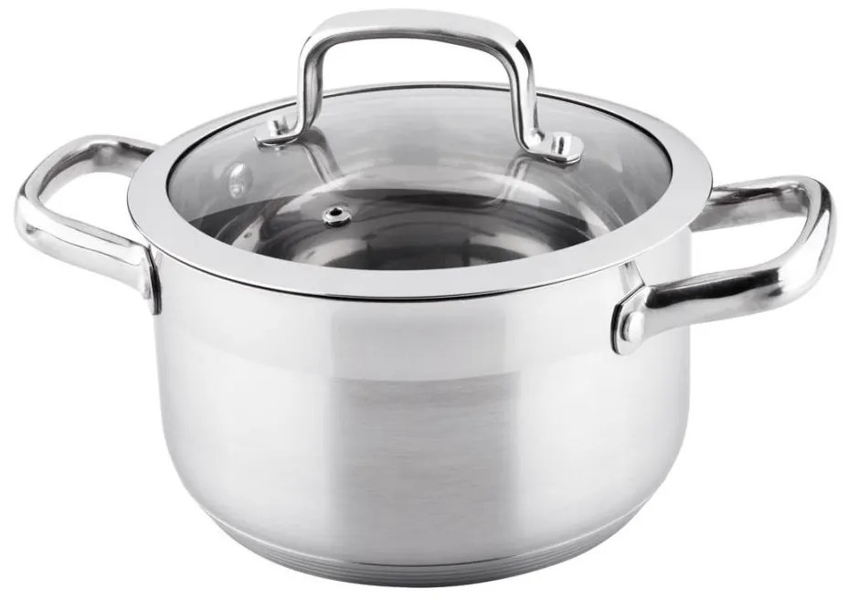 Lamart - Pentola con coperchio 20 cm in acciaio inox