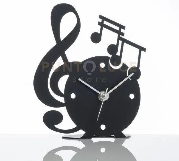 Orologio musica nero