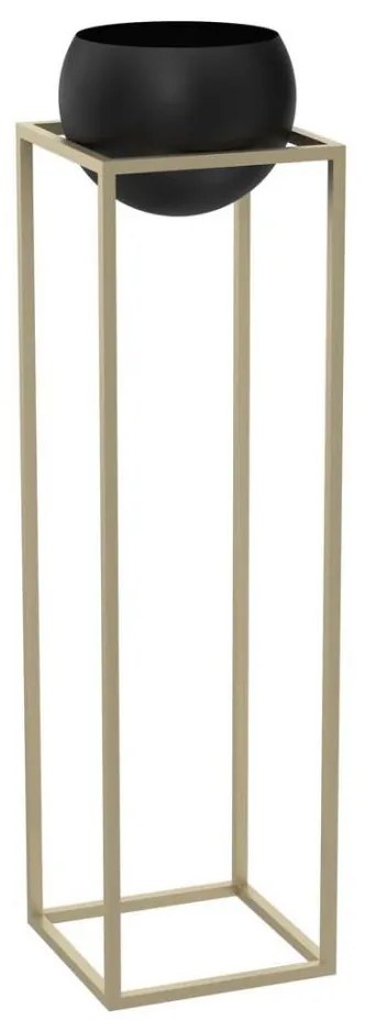 Vaso da fiori in metallo 111,3x29 cm oro