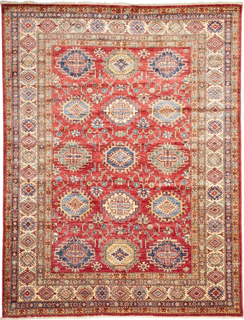 Kazak Tappeto orientale 230 x 180 Rosso (Pakistan) Annodato A Mano