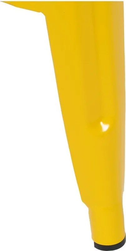 Set di sedie da bar gialla in metallo 2 pz (altezza della seduta 76,5 cm) – Ixia