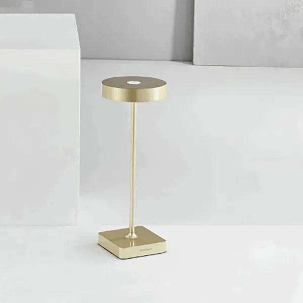 Lampada tavolo senza fili LED ricaricabile USB touch TAP Oro 12x32 cm