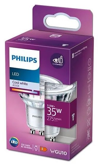 Lampadina LED Philips GU10/3,5W/230V 4000K