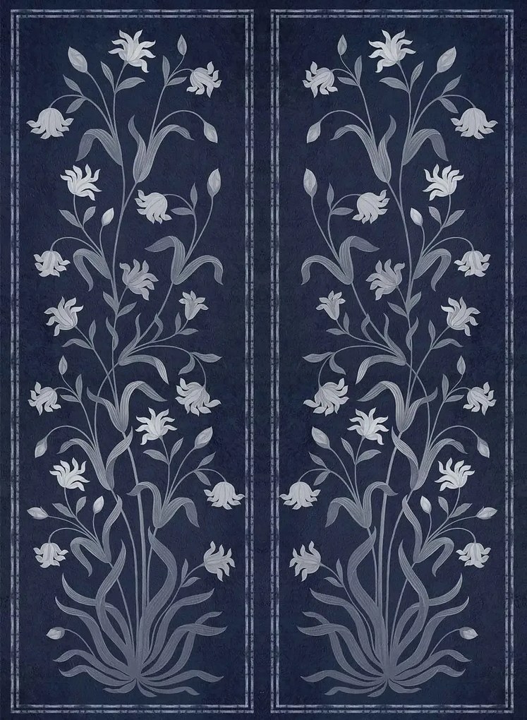 Coordonne Carta da parati panoramica Daffodil - Navy