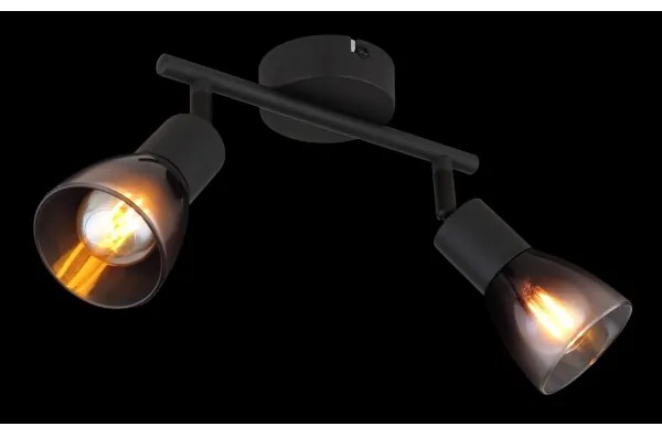 Globo 54312-2 - Faretto SATELLA 2xE14/25W/230V nero