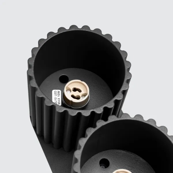 Sollux SL.1785 - Faretto AURA 2xGU10/10W/230V nero