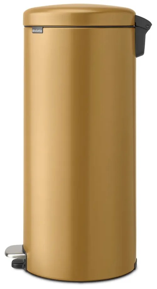 Cestino per la spazzatura dorato in acciaio con pedale 30 l NewIcon – Brabantia