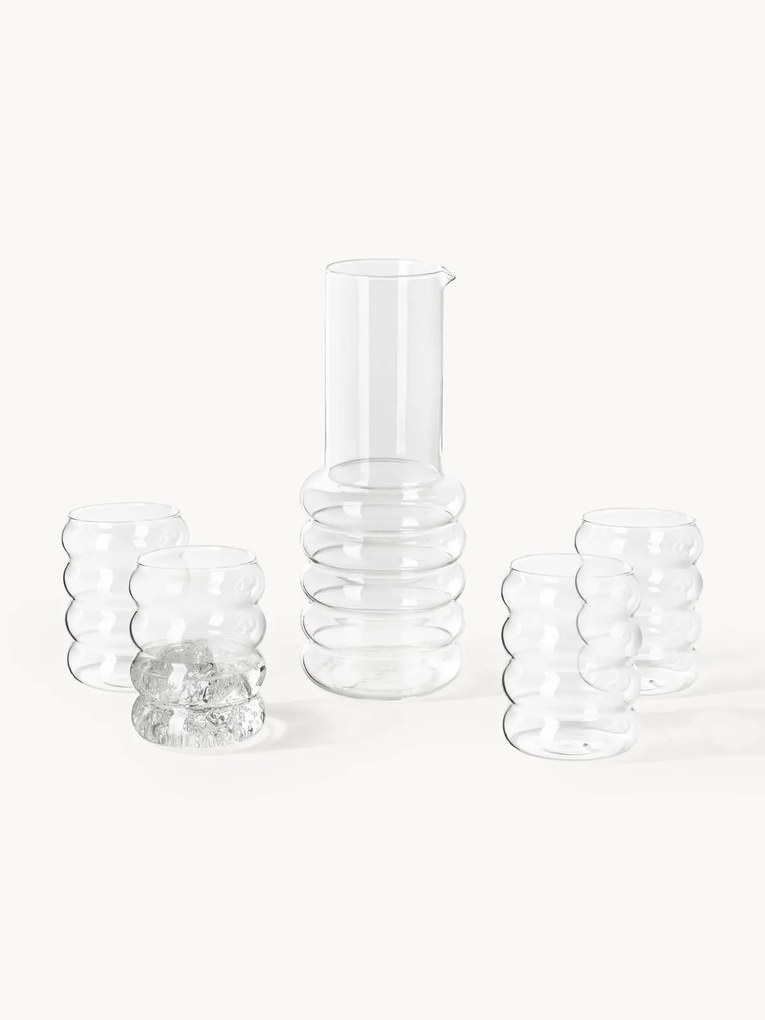 Set di caraffa e bicchieri per acqua Bubbly 5 pz