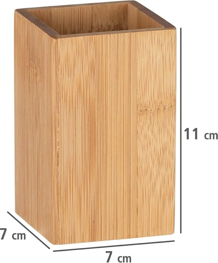 Set di accessori da bagno in bambù colore naturale Padua - Wenko