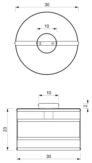 Plafoniera RIM 1xE27/60W/230V
