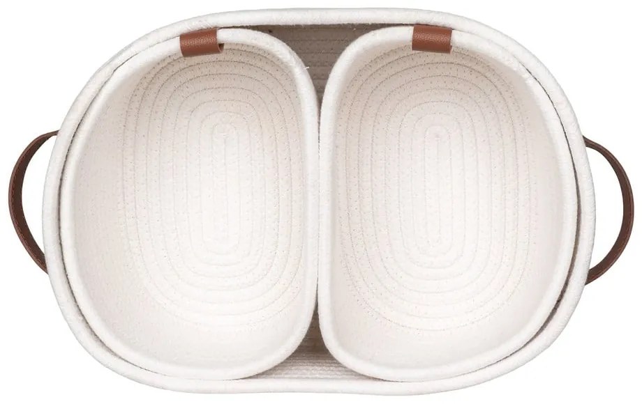 Set di cestini per il bagno in tessuto 3 pz 35x25x13 cm Jarana - House Nordic