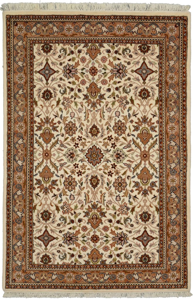 Persian Tappeto 120 x 180 Beige (Indian) Annodato A Mano
