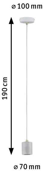 Paulmann 79750 - 1xE27/20W Lampadario su corda NORDIN 230V