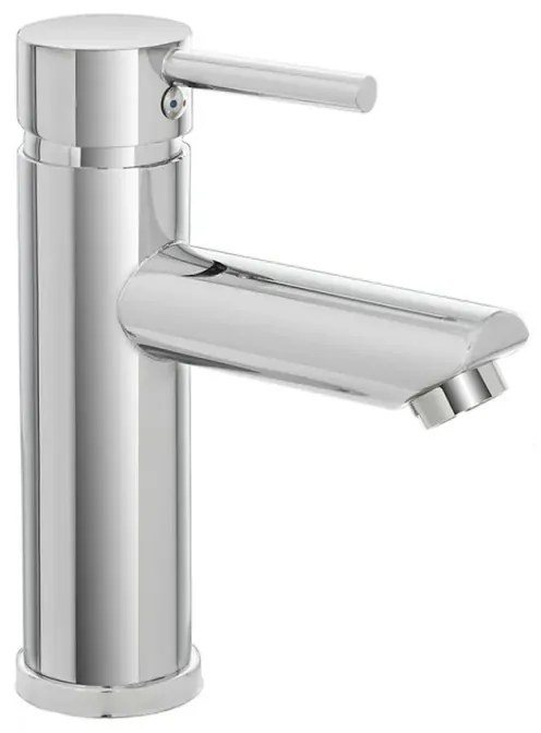 Miscelatore lavabo inox cromato lucido con piletta click-clack York