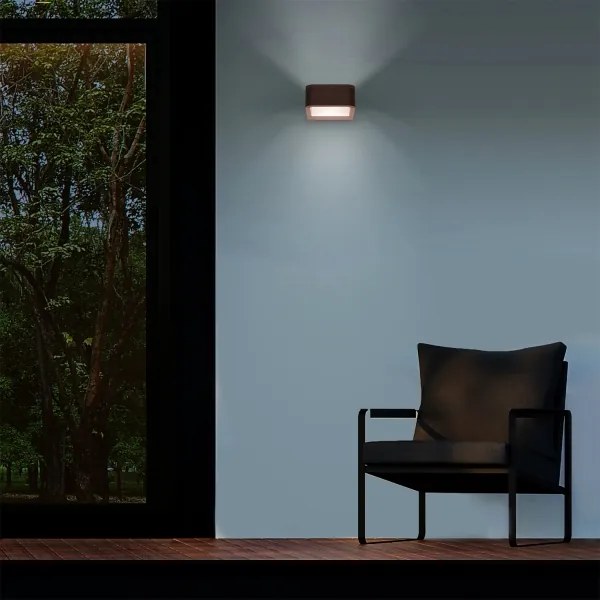 Brilagi - Lampada LED da esterno BARI LED/7W/230V 3000/4000/6000K marrone IP54