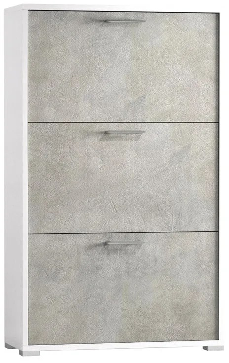 Scarpiera Puzzle 3 ante doppia profondità L 67 x H 112 x P 28 cm 18 paia, grigio