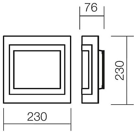 Redo 05-827 - Applique da parete SPECTRE 1xE27/42W/230V cromo lucido/bianco
