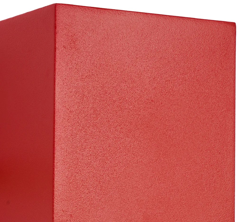 Lampada da parete moderna da esterno rosso scuro con LED IP54 - Edwin
