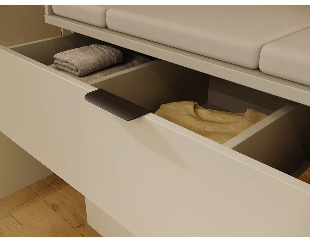 Cassettiera per bambini grigia 105x92x54 cm Tomino – Germania