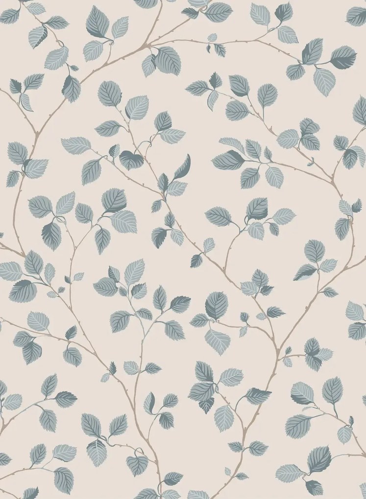 Sandberg Carta da parati Bokskog - Misty Blue