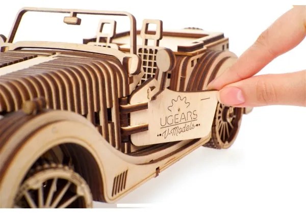 Ugears - 3D puzzle meccanico in legno Macchina roadster