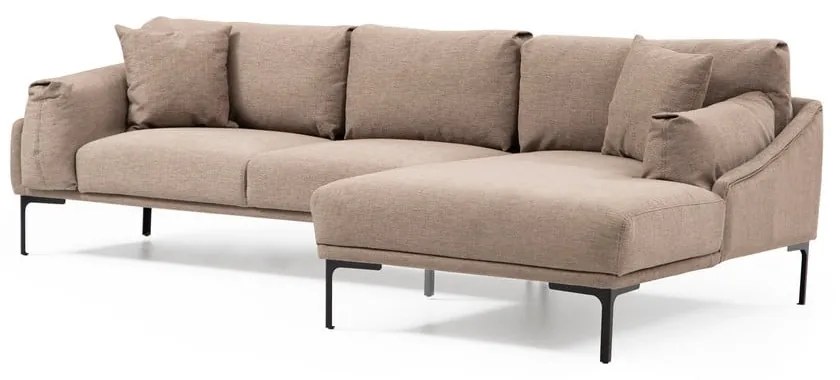 Divano angolare beige , angolo destro Leo - Artie