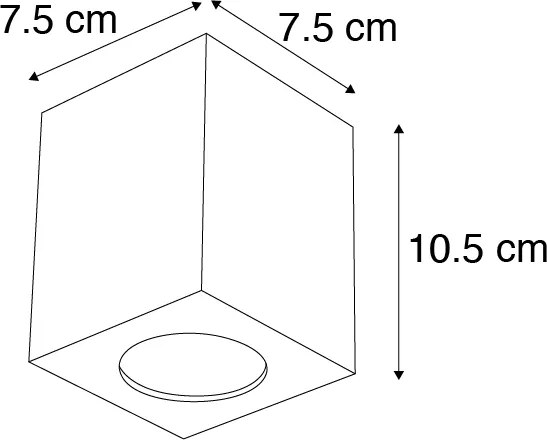 Faretto di design bianco - Quba 2