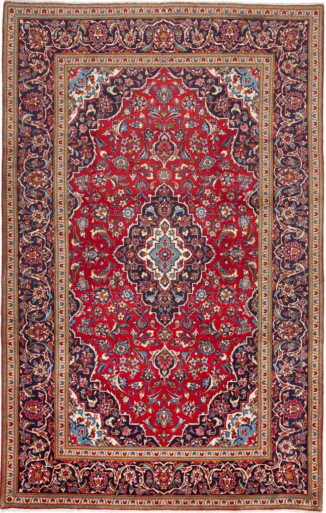 Kashan Tappeto persiano 310x200 Rosso (Iran) Annodato A Mano