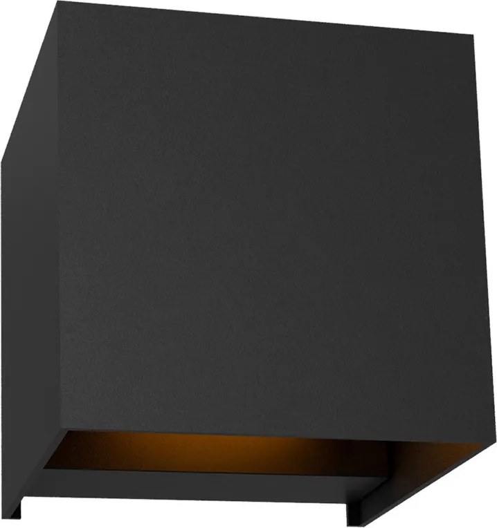 Applique LED Cubo 24W Bidirezionale IP65 CCT con LED OSRAM - Nera