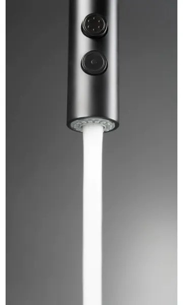 Deante BQO_N72M - Rubinetto lavello con doccetta estraibile OLFATO nero