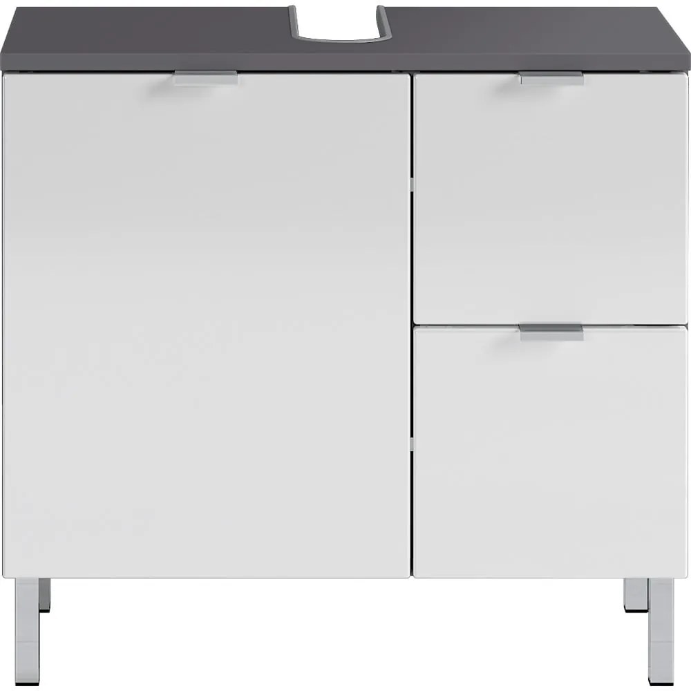 Mobile bianco-grigio sotto il lavabo 60x56 cm Mauresa - Germania