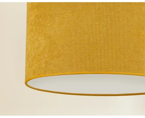 Duolla - Lampadario a sospensione con filo CORDUROY 1xE27/15W/230V diametro 40 cm giallo