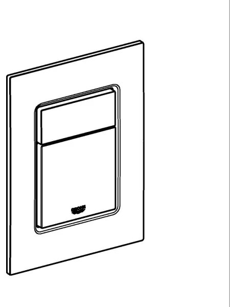 GROHE 37535SH0 - Pulsante di scarico SKATE COSMOPOLITAN S 130 × 172 mm bianco