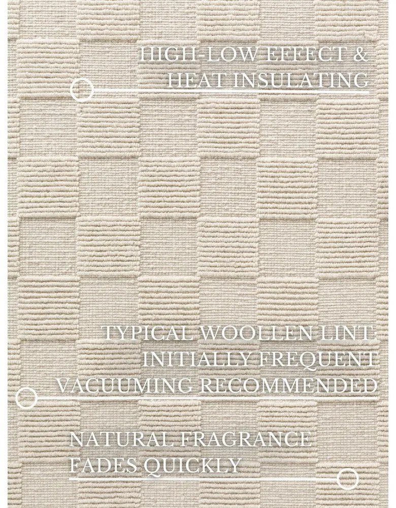 Passatoia color crema in lana tessuta a mano 80x200 cm Scala – Villeroy&Boch