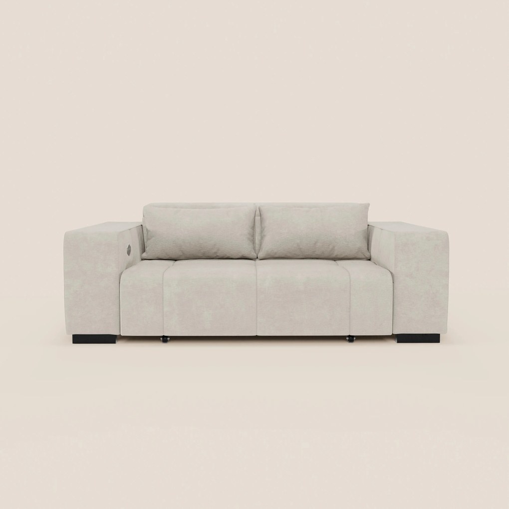 Monarch Divano con Relax Elettrico per allungamento sedute e Poggiatesta Reclinabile in tessuto morbido smacchiabile T31