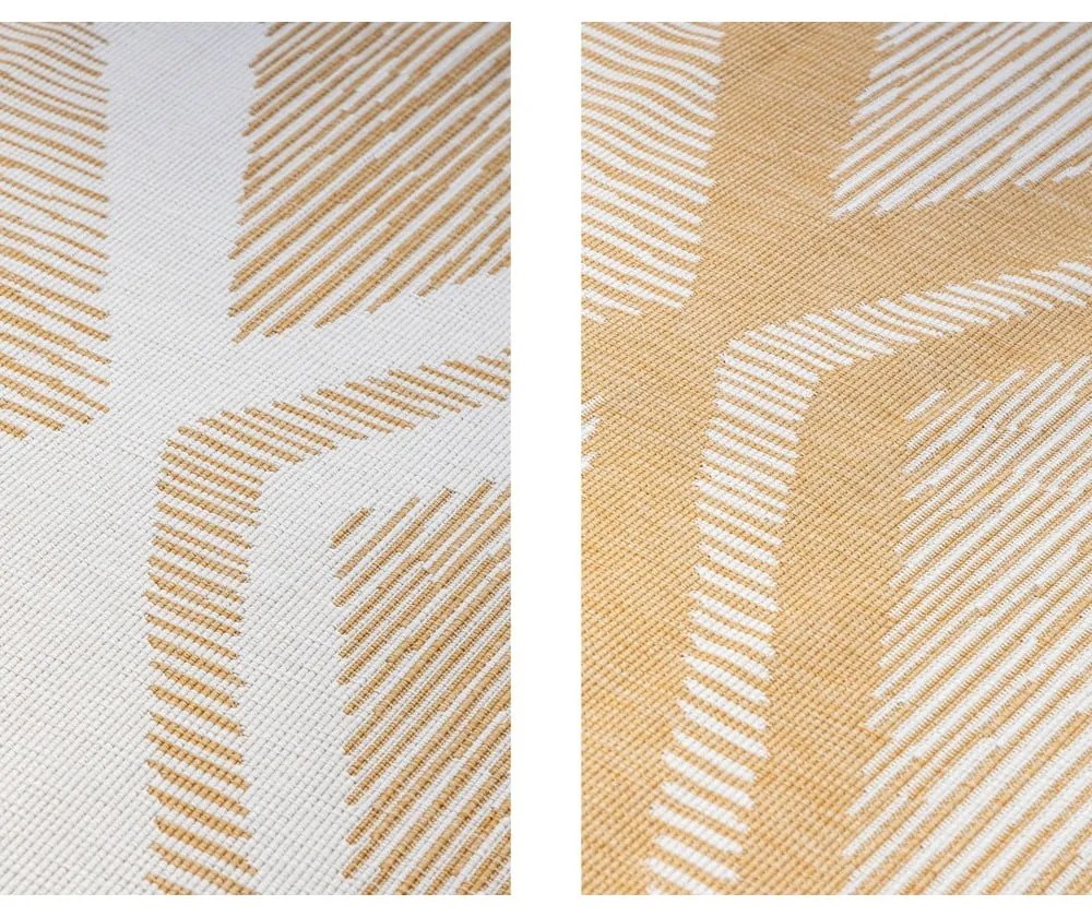 Tappeto per esterni giallo ocra e crema 120x170 cm Gemini - Elle Decoration