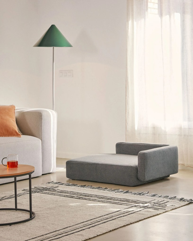 Kave Home - Fodera cuccia grande per animali Bowie grigio scuro 73 x 98 cm