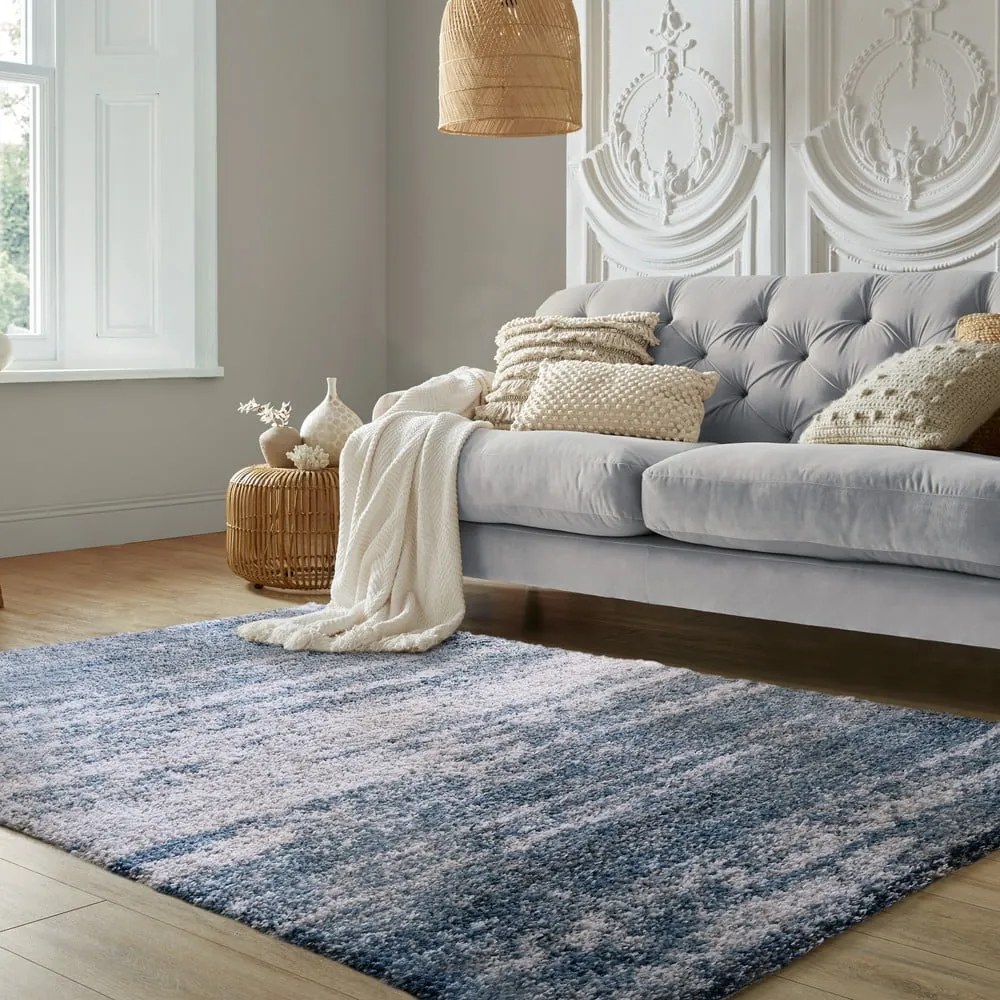 Tappeto blu 200x290 cm Dune Ombre – Flair Rugs