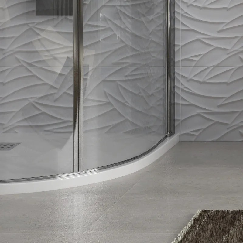 Box doccia semicircolare 80x80 battenti con apertura totale | KS800K - KAMALU