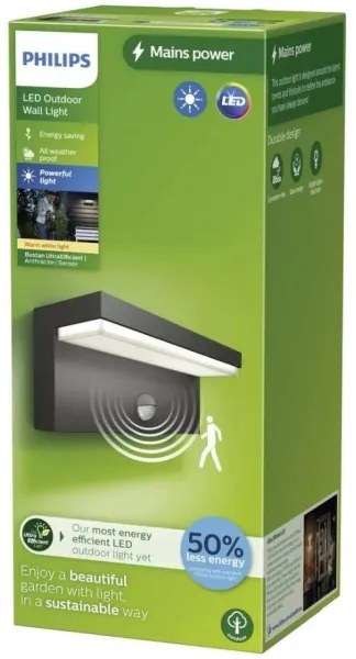Philips - LED Applique da esterno con sensore BUSTAN LED/3,8W/230V IP44